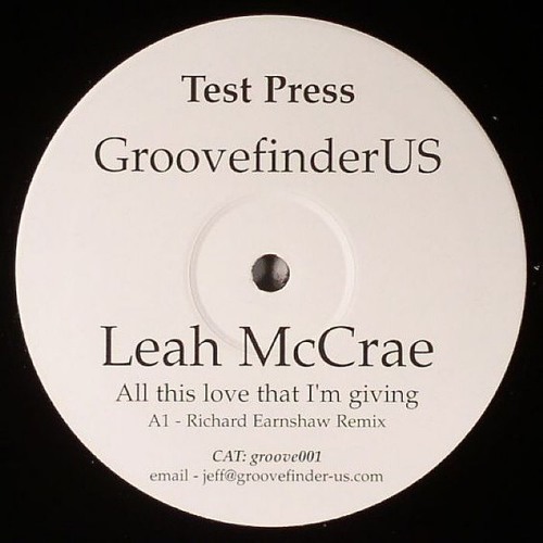Groovefinder Ft. Leah McCrae — All This Love (Richard Earnshaw 2010 Remix)