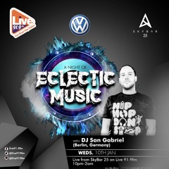 DJ FUI & DJ SAN GABRIEL live mix broadcasted on LIVE 91,9 FM RADIO recorded at SKY BAR 25