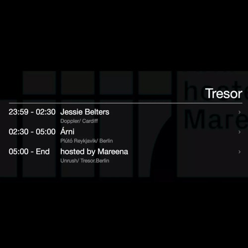 Jessie Belters @ Tresor Berlin