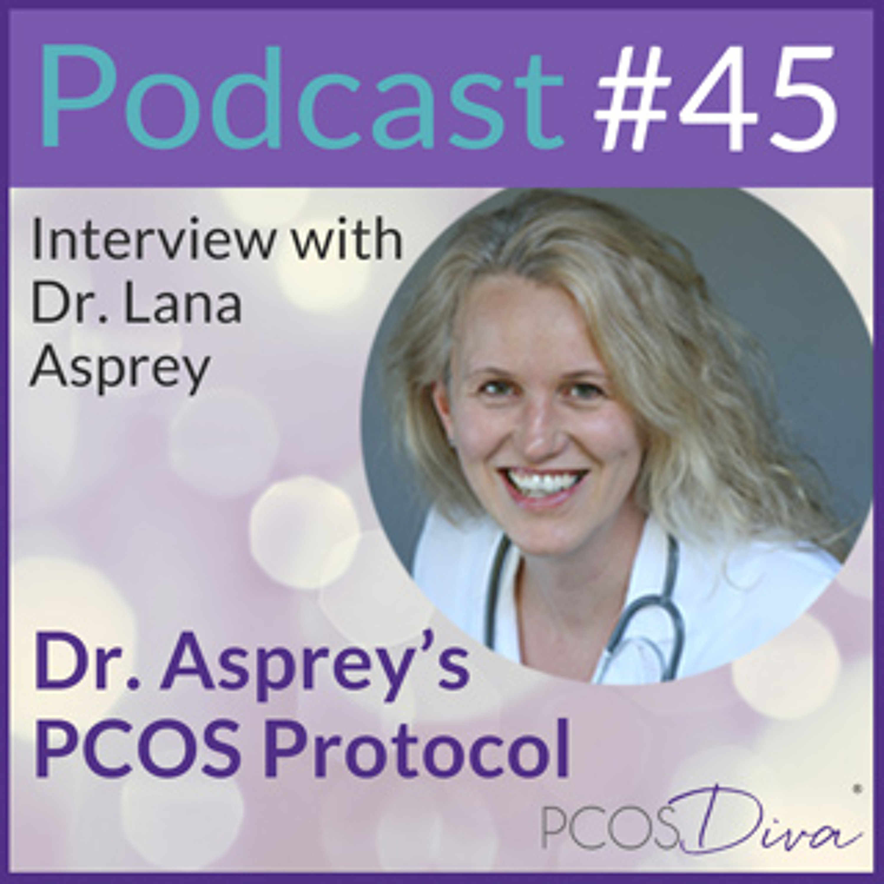 cover of episode 45- Dr. Asprey’s PCOS Protocol