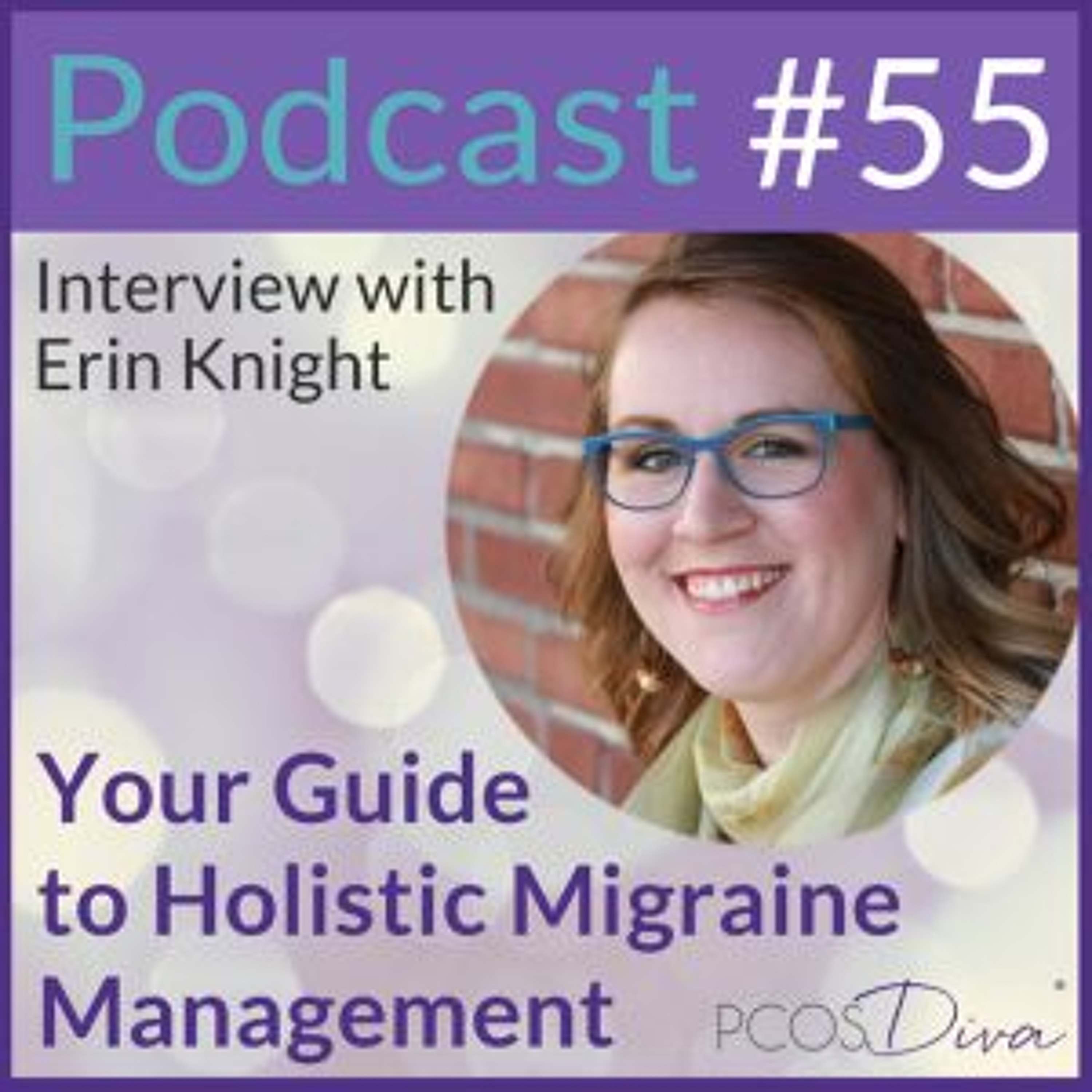 cover of episode 55- Your Guide to Holistic Migraine Management