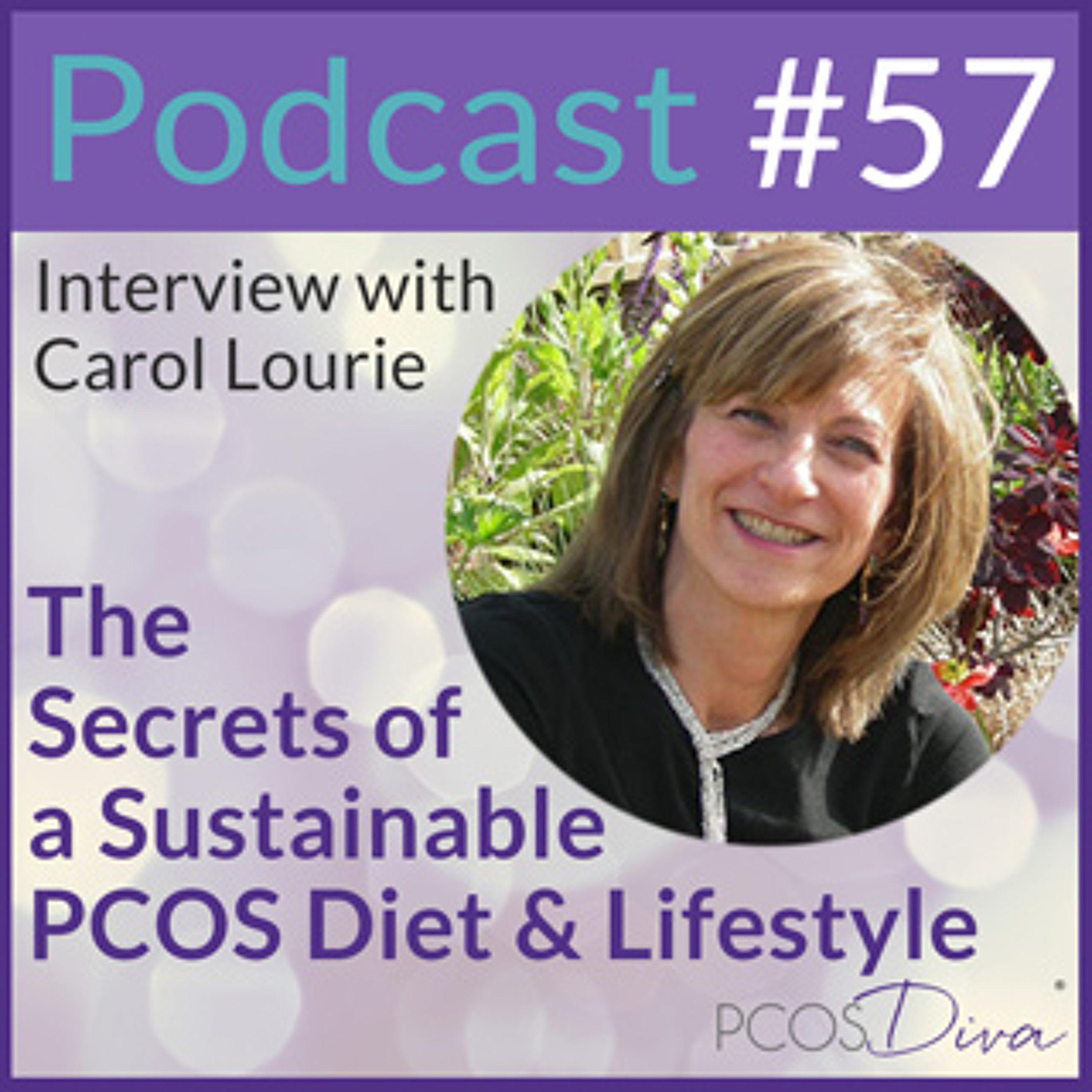 cover of episode 57 – The Secrets of a Sustainable PCOS Diet & Lifestyle