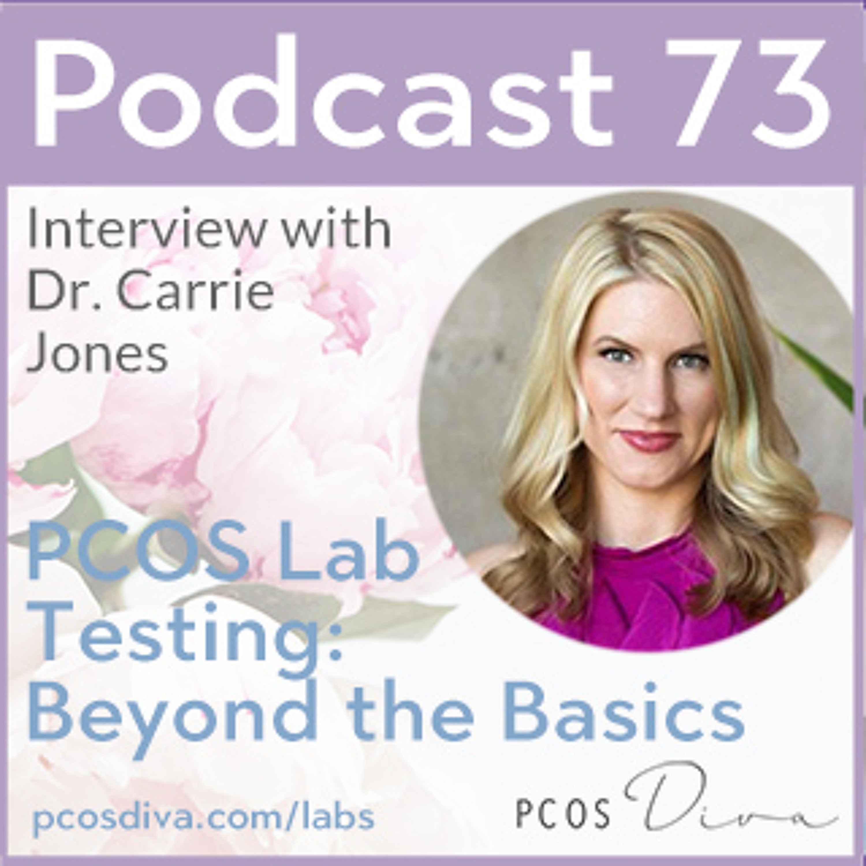 cover of episode 73 – PCOS Lab Testing: Beyond the Basics