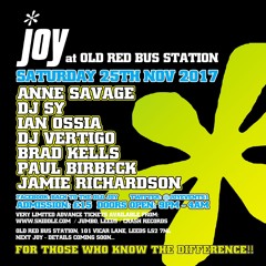 Ian Ossia. JOY at The Old Red Bus Station, Leeds 25-11-17