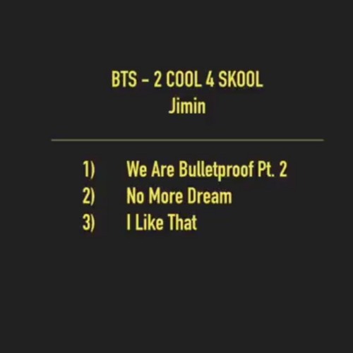 2 Cool 4 Skool Bts Jimin X27 S Parts By Bts On Soundcloud