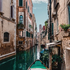 VENICE. ROWING IN THE CANALS