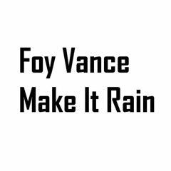 Foy Vance - Make It Rain (cover)