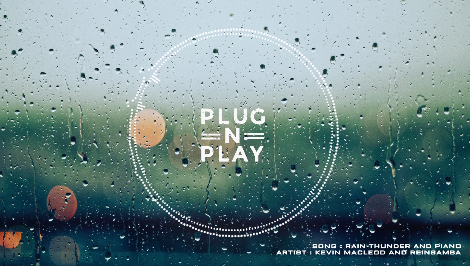 Rain thunder and piano mixed by plugnplay – No Copyright Music [Free download]