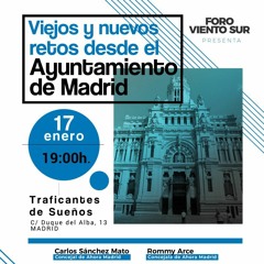 «Viejos y nuevos retos desde el Ayuntamiento de Madrid» Foro Viento Sur
