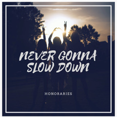 NEVER GONNA SLOW DOWN
