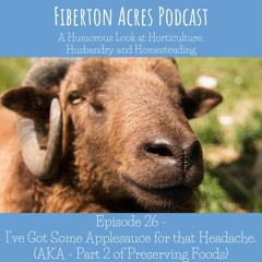 Episode 26 - I've got some applesauce for that headache. (AKA Pt 2 of Preserving)