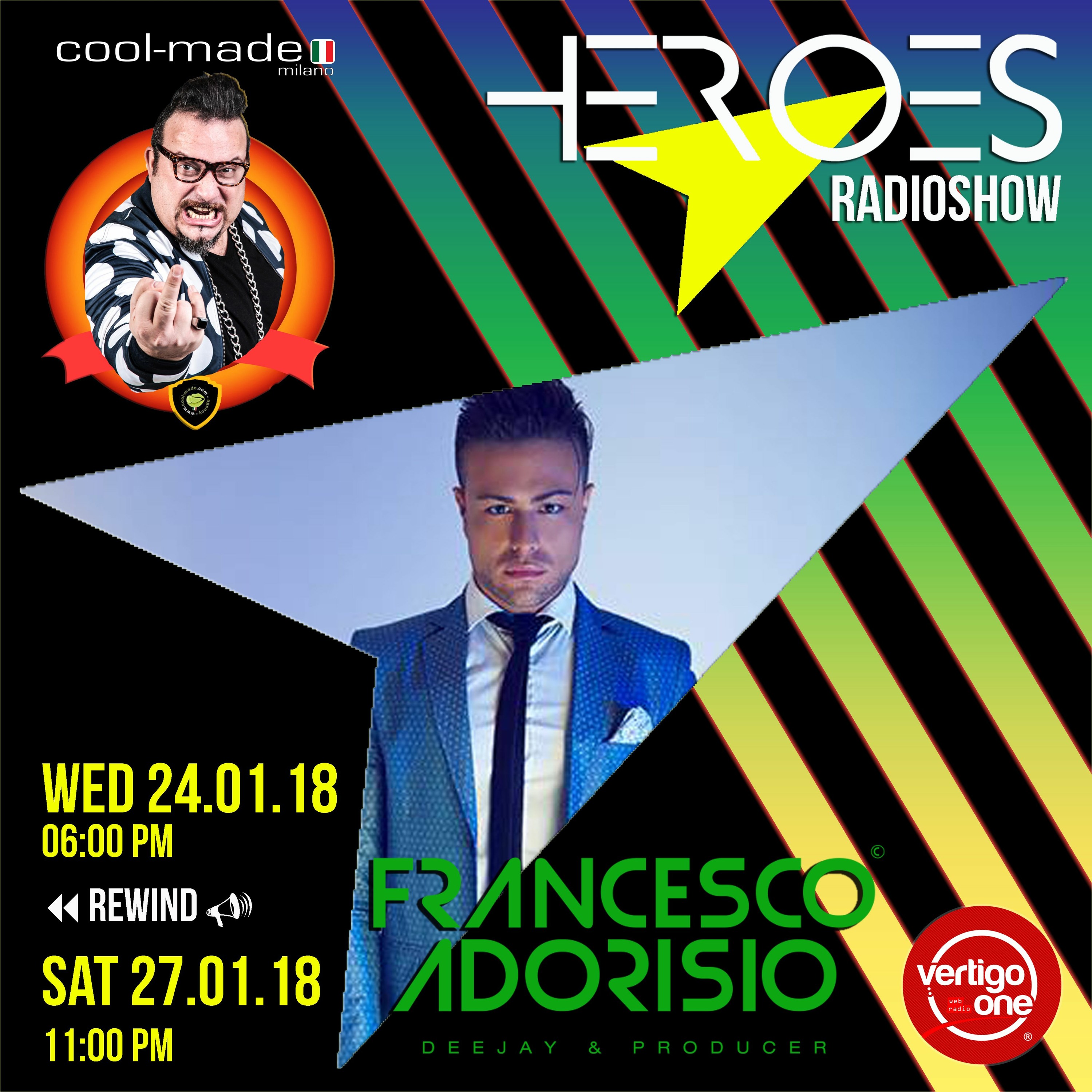 #20> HEROES  RadioShow - Guest FRANCESCO ADORISIO episode artwork