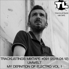 Tracklistings Mixtape #091 (2014.04.12) : Umwelt - My Définition Of Electro Vol 1