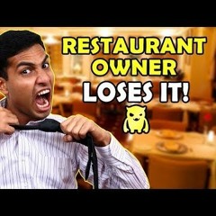 Rude Indian Restaurant Owner Loses His Temper (soo Mad)