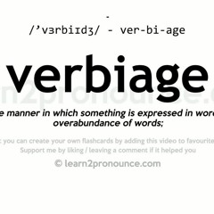 Verbiage