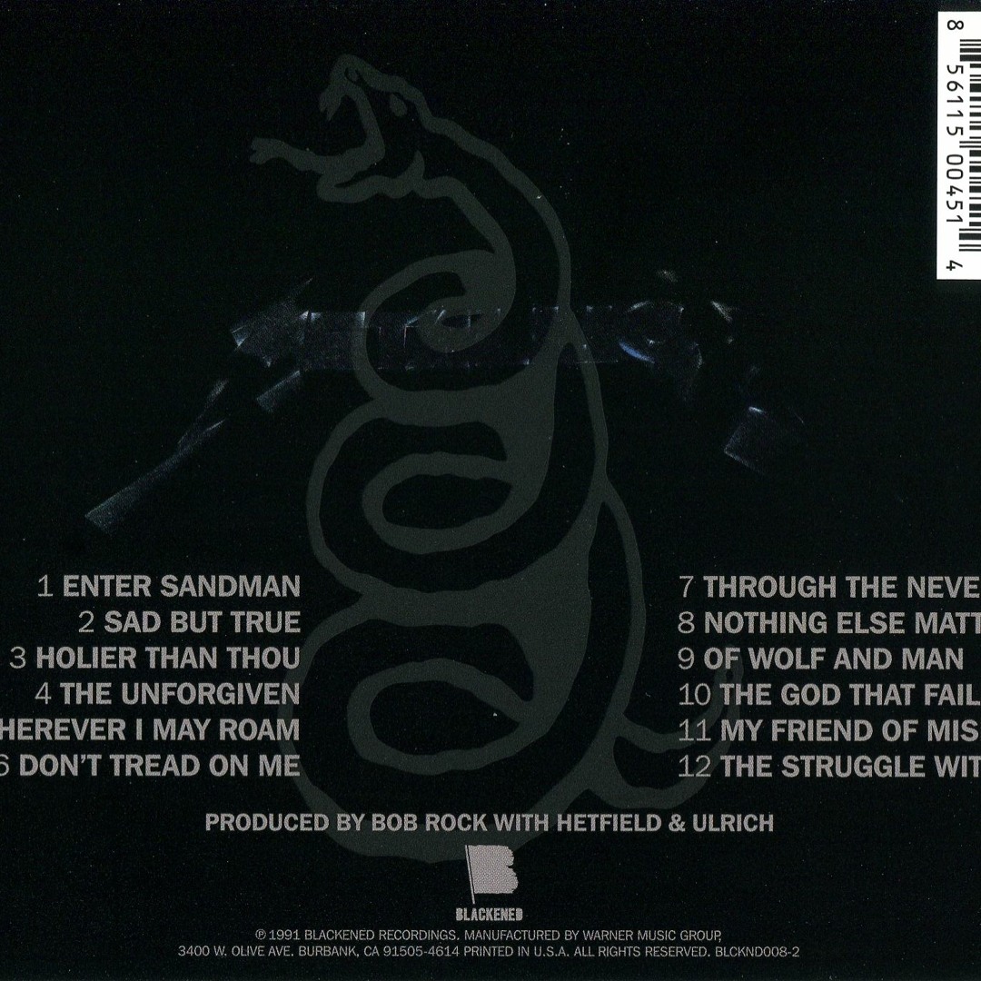 Listen to Metallica - Black Album 1991 by Immort4lek in metal