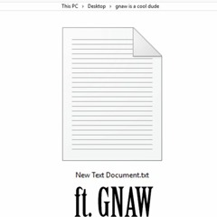 SAD JIG - new text document (ft. GNAW) [prod. CXDY]