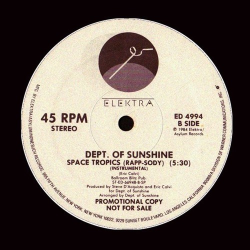 Dept. Of Sunshine - Space Tropics (Rapp - Sody)