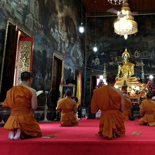 Buddhist chant in Bangkok Thailand