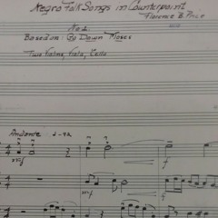 Negro Folk Songs in Counterpoint by Florence Price