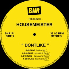 Housemeister -  DONTLIKE Original - BNR171 - 128KBITS