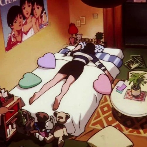 Steam Workshop::Retro Punk Anime Girl Lying On Bed 5k