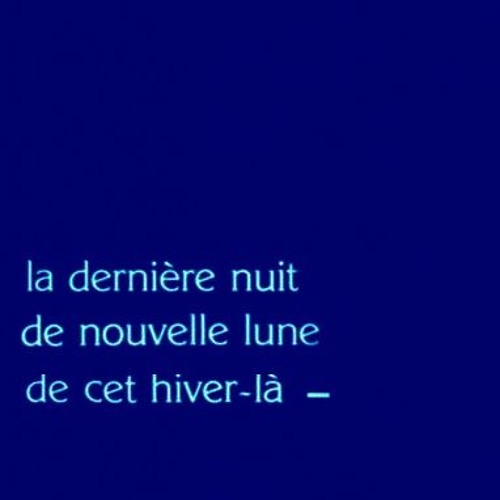 The last night of new moon for this winter