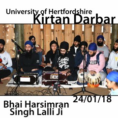 Bhai Harsimran Singh Lalli Ji - Uni Of Hertfordshire Sikh Soc Kirtan Darbar - 24.01.18