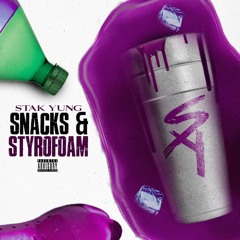 Snacks and styrofoam