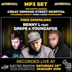 Benny L, Dreps + Youngafox : Def:inition Great Ormond Street DNB Fundraiser 2018
