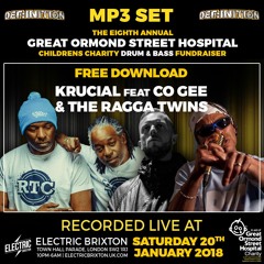 DJ Krucial, Ragga Twins + Co Gee : Def:inition Great Ormond Street DNB Fundraiser 2018