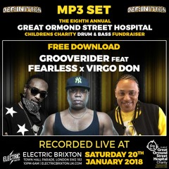 Grooverider, Fearless, Virgo Don : Def:inition Great Ormond Street DNB Fundraiser 2018