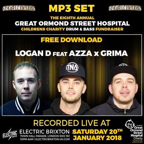 Logan D, Azza & Grima : Def:inition Great Ormond Street DNB Fundraiser 2018