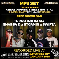 Turno b2b Sly, Shabba, Stormin + Swifta : Def:inition Great Ormond Street DNB Fundraiser 2018