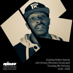 Dubstep Riddim Special  with Shiverz (Monsters Showcase) - Thursday 8th February