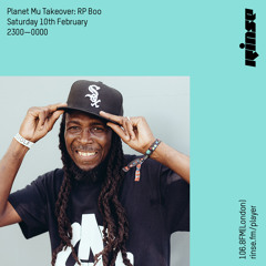 Planet Mu Takeover: RP Boo - 10th February 2018
