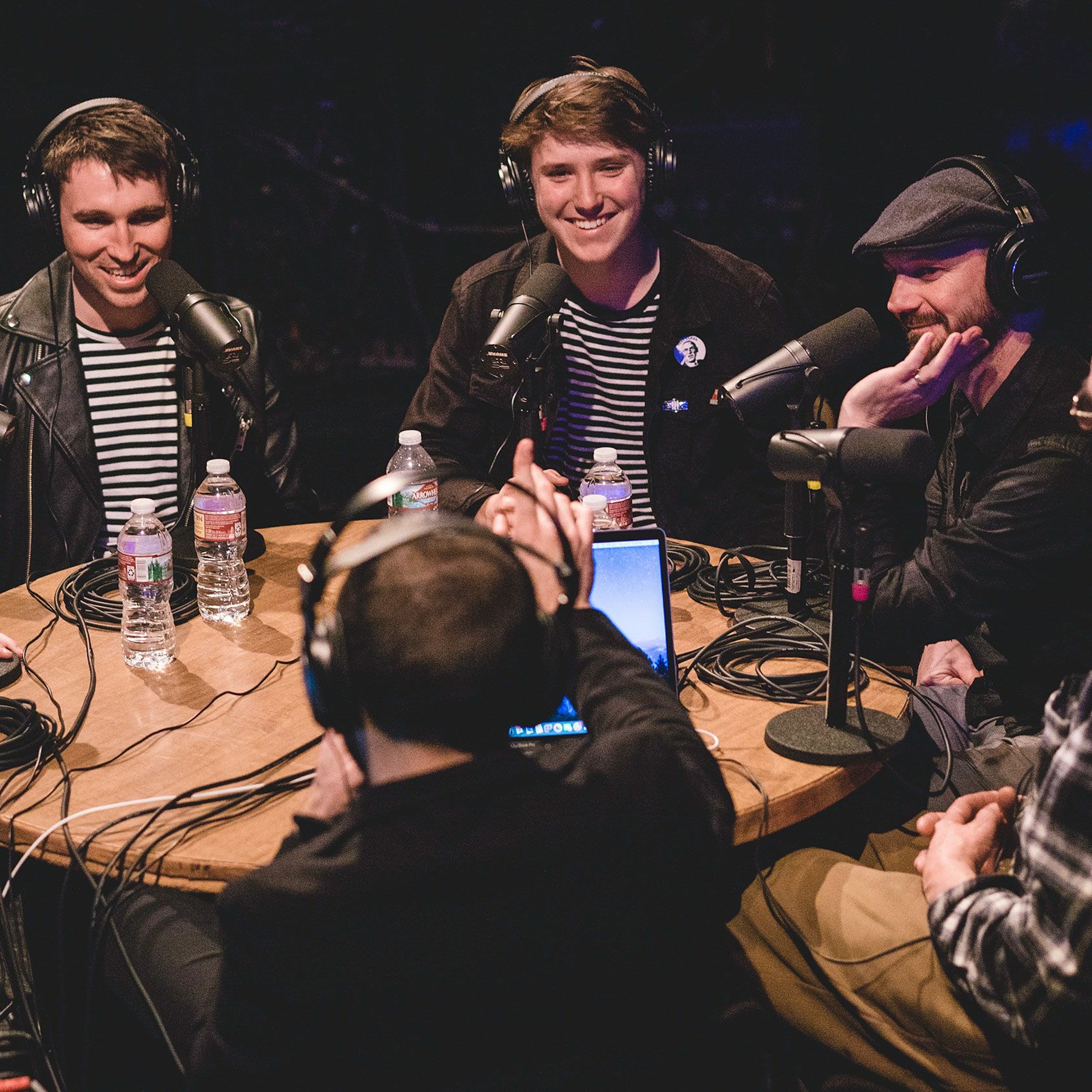 Onstage with Jim and Tom