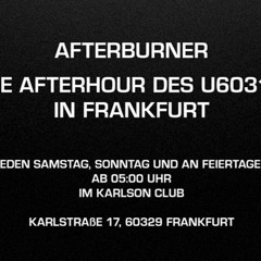 Technoo Tanja Afterburner & 311@U60311 Frankfurt 11.02.18