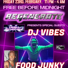 DJ STEVO.  MC MARKIE MARK.  REGENERATE WARM UP
