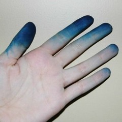 blue fingers