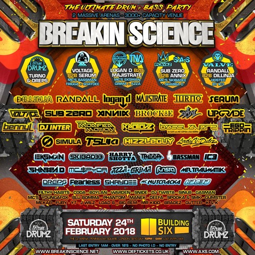 Breakin Science @ Building Six at the O2 London - Sat 24 Feb (Advert)