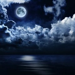 la lumière de la lune miroitant sur l’eau