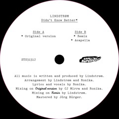Didn't Know Better(feat. Ronika)(acapella)