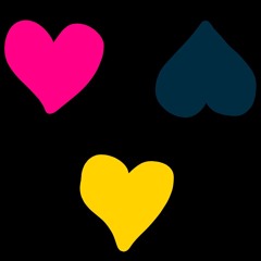 pink heart black heart yellow heart - Insomnia