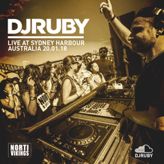DJ Ruby Live at Sydney Harbour Australia, Norti Vikings Boat Party 20-01-18