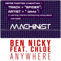 DRYM vs. Ben Nicky feat. Chloe - Spider vs. Anywhere (Machinist Mashup)