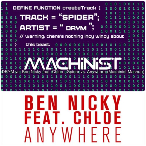DRYM vs. Ben Nicky feat. Chloe - Spider vs. Anywhere (Machinist Mashup)