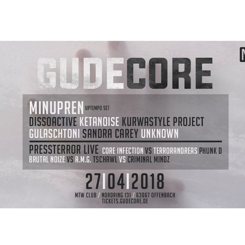 PHUNK D - GUDECORE Warm Up Mix (Terror/ Speedcore)
