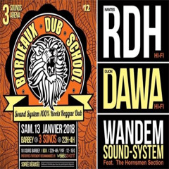 DawaHiFi x RDH HiFi x Wandem Sound System Live @ Bordeaux Dub School #12 1.13.2018