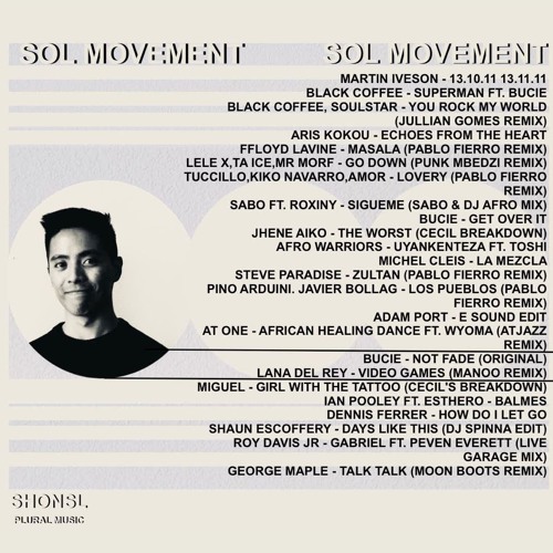 Stream Bucie - Get over it (Sun-El Sithole Mix) by Sun-EL Musician